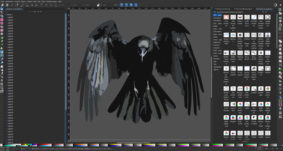 Inkscape ist ein leistungsstarkes, kostenloses Open-Source-Programm für Vektorgrafik und Design, das sich ideal für Illustratoren, Designer und Typografie-Begeisterte eignet.