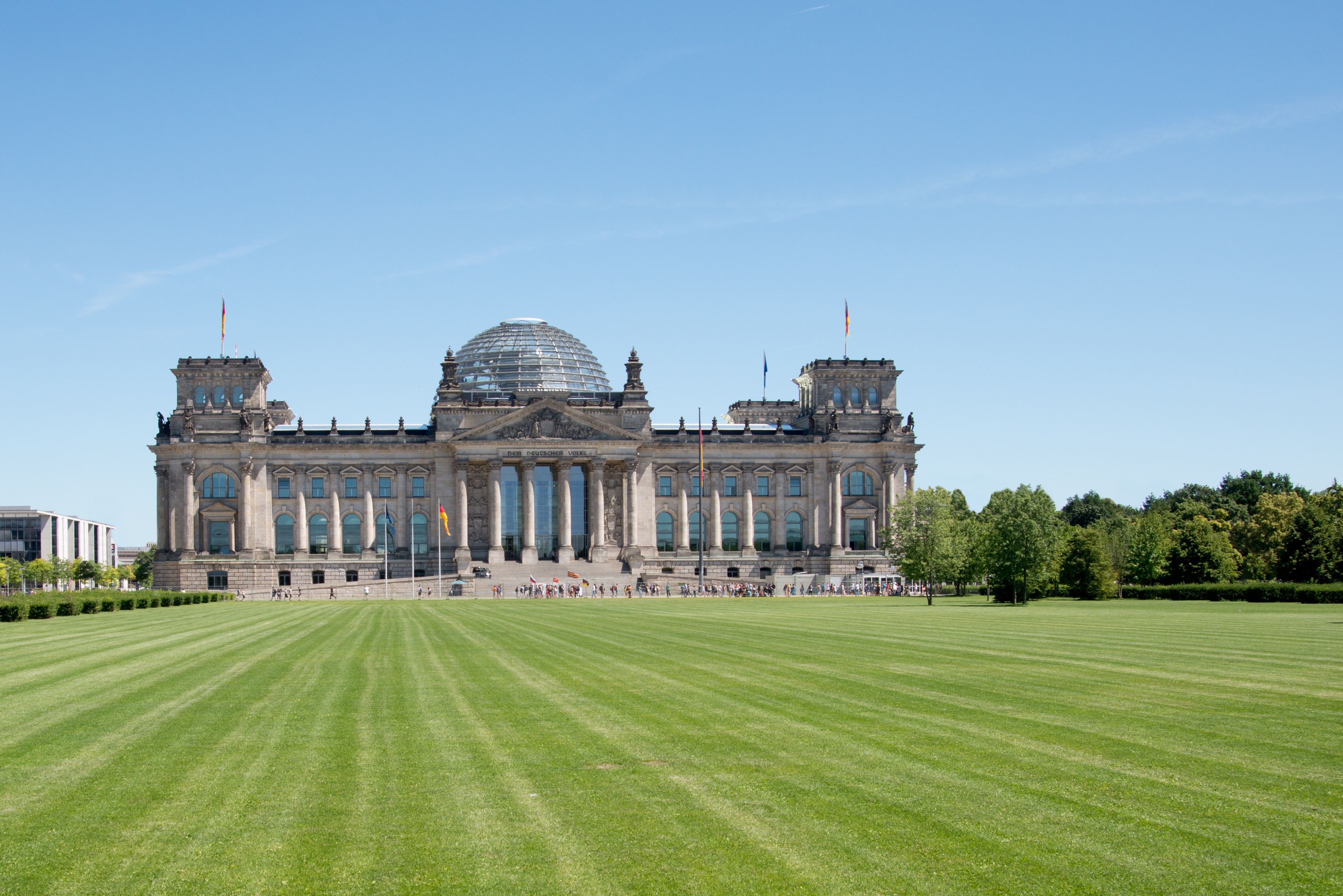 Ein Foto vom Reichstag in Berlin